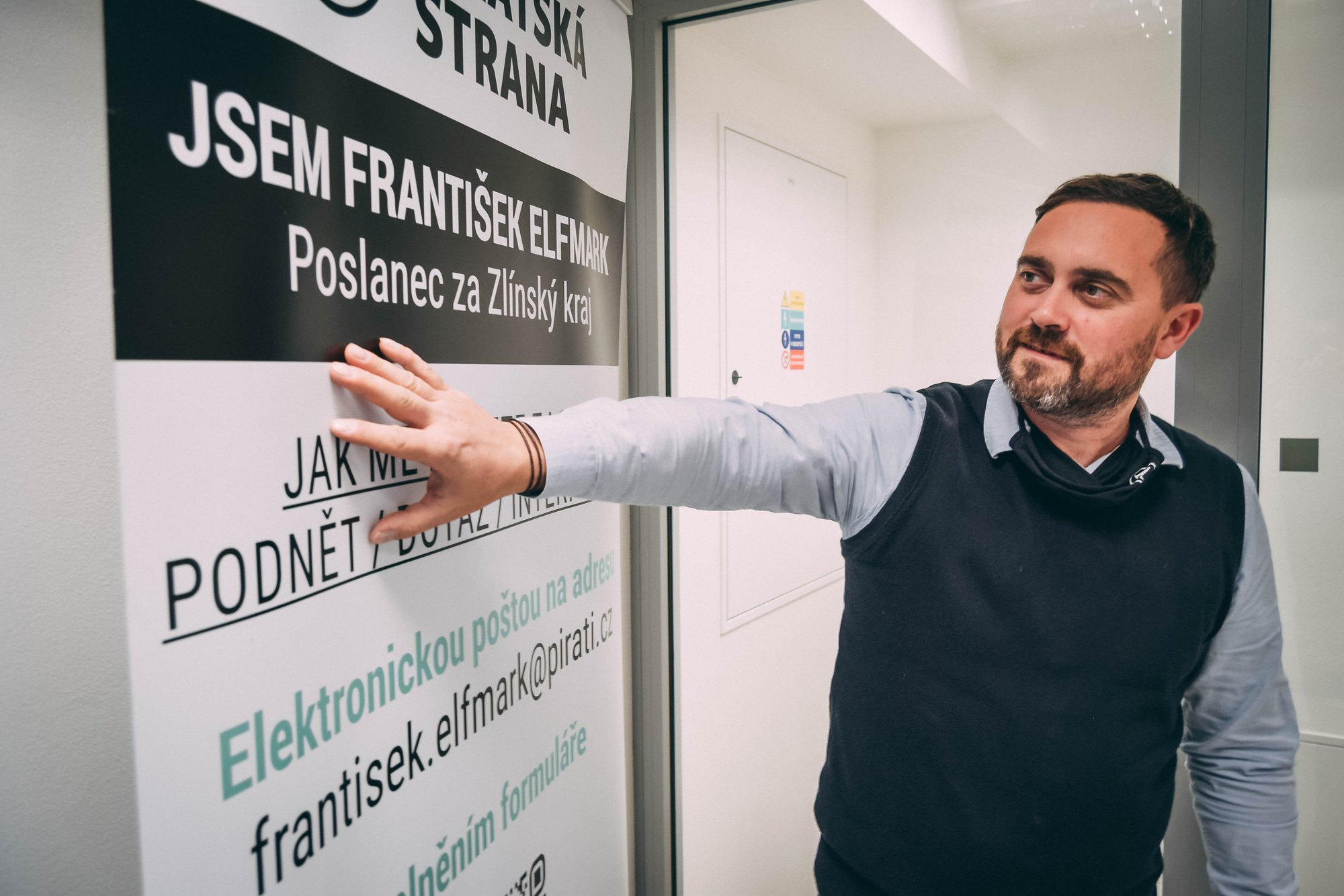 Lídrem Pirátů ve Zlínském kraji pro volby do PSP se stal František Elfmark